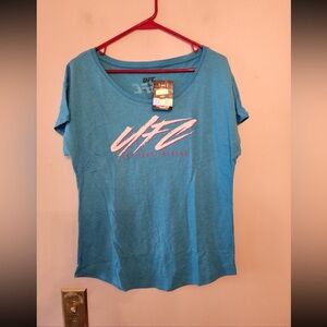 Ufc teal las vegas womens graphic t-shirt size medium